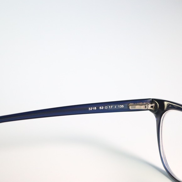 Kore Eyewear 3218 52-17 135 eyeglasses frames blue cat eye browline slim N8 - Picture 7 of 10